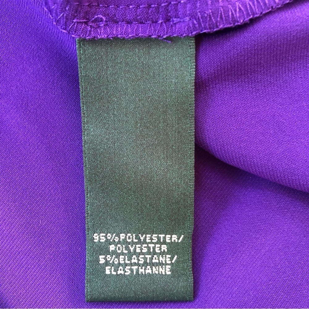 Lauren Ralph Lauren Deep Purple Midi Dress - Picture 10 of 11